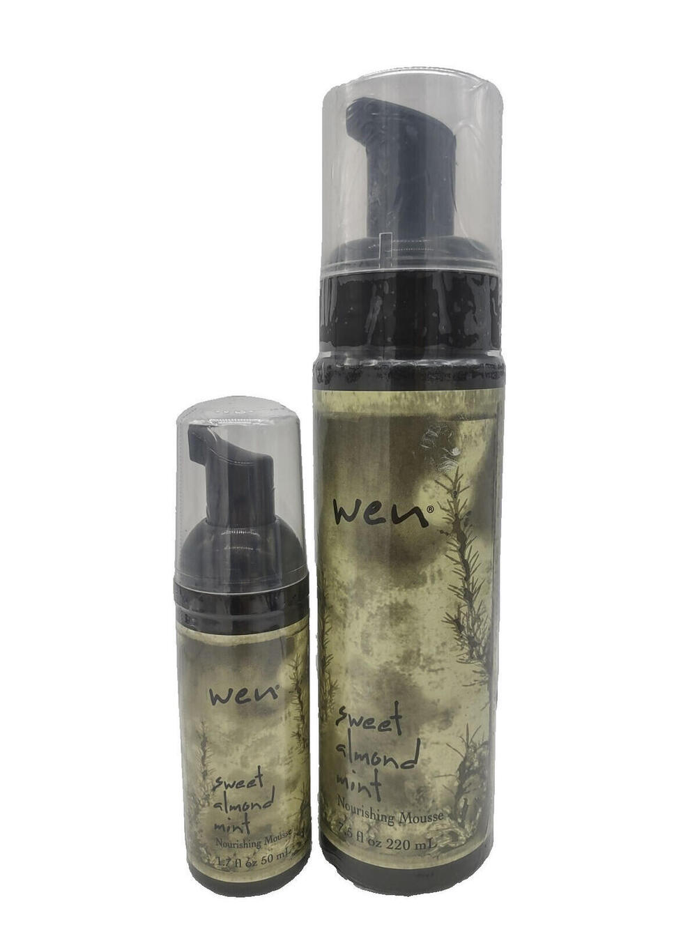 Unleash Sweet Almond Mint Bliss: 2x Wen Nourishing Mousse (7.5 fl oz, 1.7 oz)